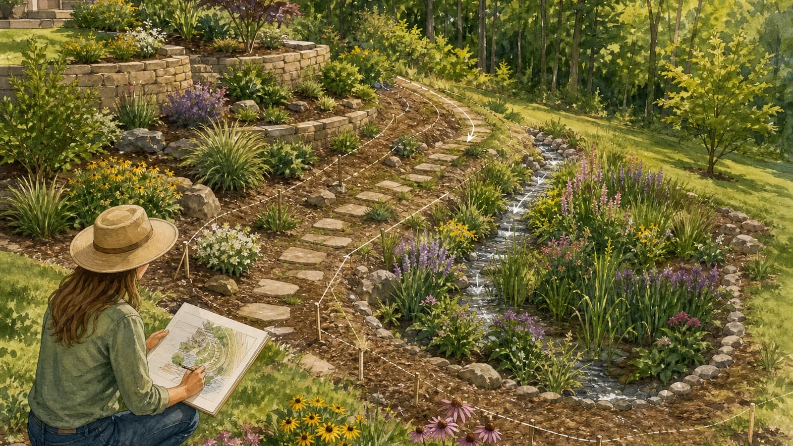 Understanding Topography in Garden Design: Beginner’s Guide to Landscaping