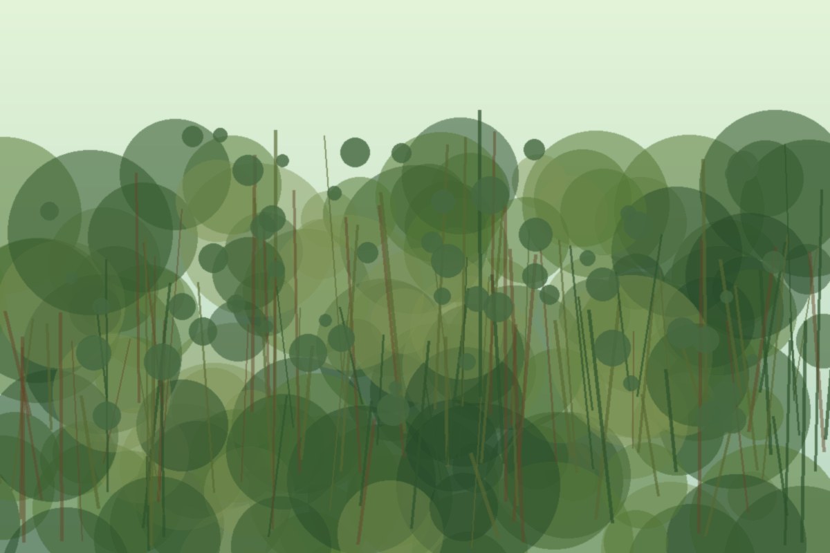 Painterly field illustration of Soft rush in a Central Virginia native habitat planting