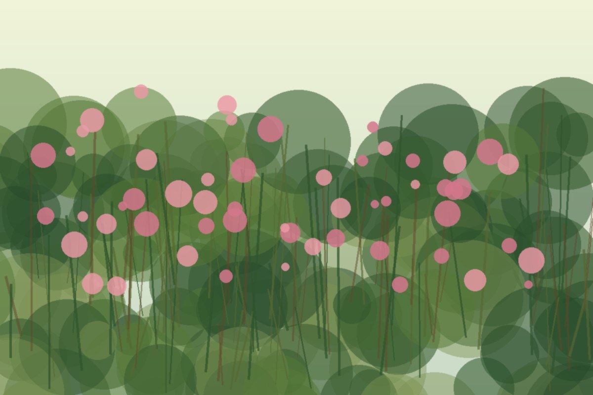 Painterly field illustration of Swamp milkweed in a Central Virginia native habitat planting